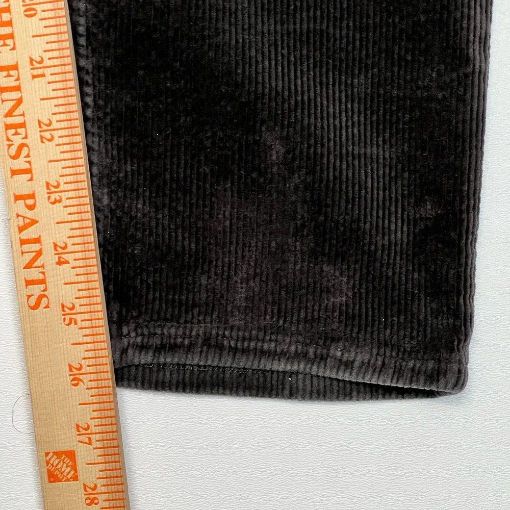 AllSaints Dean Black Grey Corduroy Pants Mens 36(Measures 36x26) Slim Crop